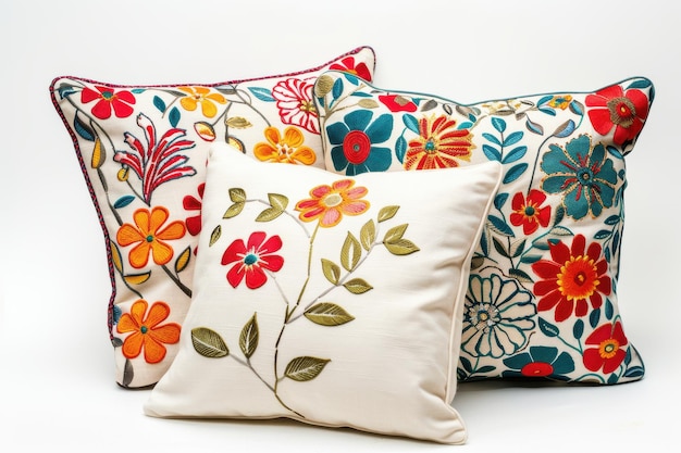 kolekcia vyšívaných vankúšov